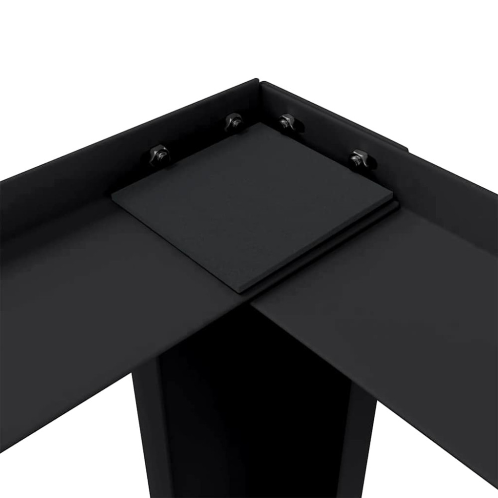 Produktbild för Tvättmaskin Pedestal Svart 64 x 55 x 32,5 cm Stål