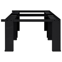 Produktbild för Tvättmaskin Pedestal 2 pcs Svart 127 x 54,5 x 32,5 cm Stål