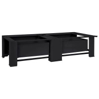 Produktbild för Tvättmaskin Pedestal 2 pcs Svart 127 x 54,5 x 32,5 cm Stål