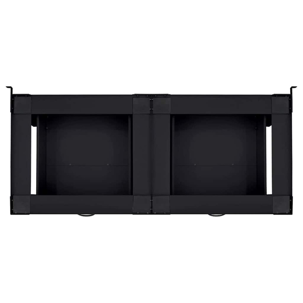 Produktbild för Tvättmaskin Pedestal 2 pcs Svart 127 x 54,5 x 32,5 cm Stål