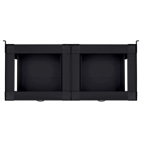 Produktbild för Tvättmaskin Pedestal 2 pcs Svart 127 x 54,5 x 32,5 cm Stål