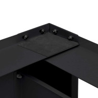 Produktbild för Tvättmaskin Pedestal 2 pcs Svart 127 x 54,5 x 32,5 cm Stål
