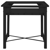 Produktbild för Tvättmaskin Pedestal Svart 60 x 56 x 52 cm Stål