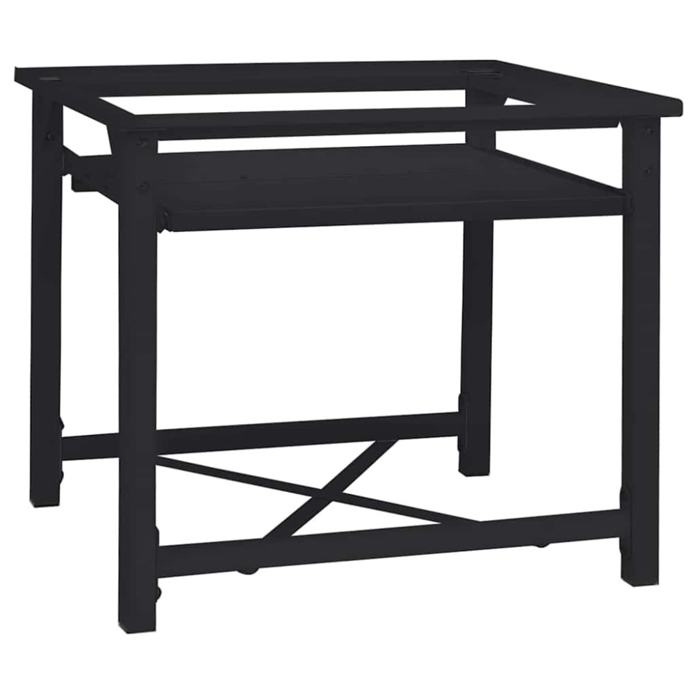 Produktbild för Tvättmaskin Pedestal Svart 60 x 56 x 52 cm Stål