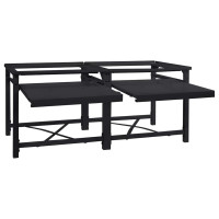 Produktbild för Tvättmaskin Pedestal 2 pcs Svart 120 x 56 x 52 cm Stål