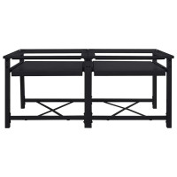 Produktbild för Tvättmaskin Pedestal 2 pcs Svart 120 x 56 x 52 cm Stål