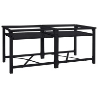 Produktbild för Tvättmaskin Pedestal 2 pcs Svart 120 x 56 x 52 cm Stål