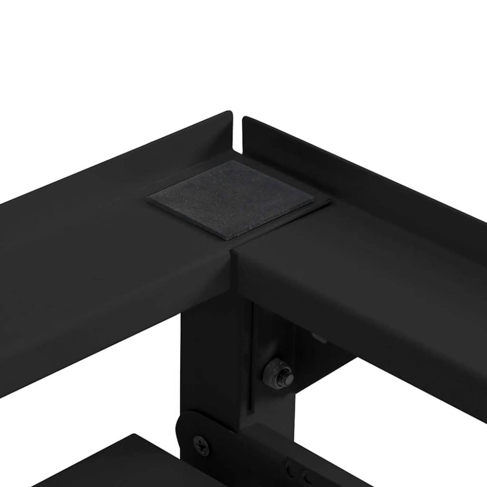 Produktbild för Tvättmaskin Pedestal 2 pcs Svart 120 x 56 x 52 cm Stål