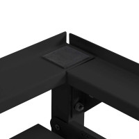 Produktbild för Tvättmaskin Pedestal 2 pcs Svart 120 x 56 x 52 cm Stål