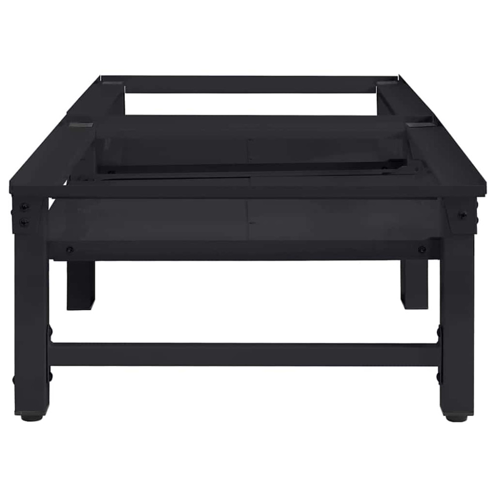 Produktbild för Tvättmaskin Pedestal 2 pcs Svart 124,5 x 61,5 x 32,5 cm Stål
