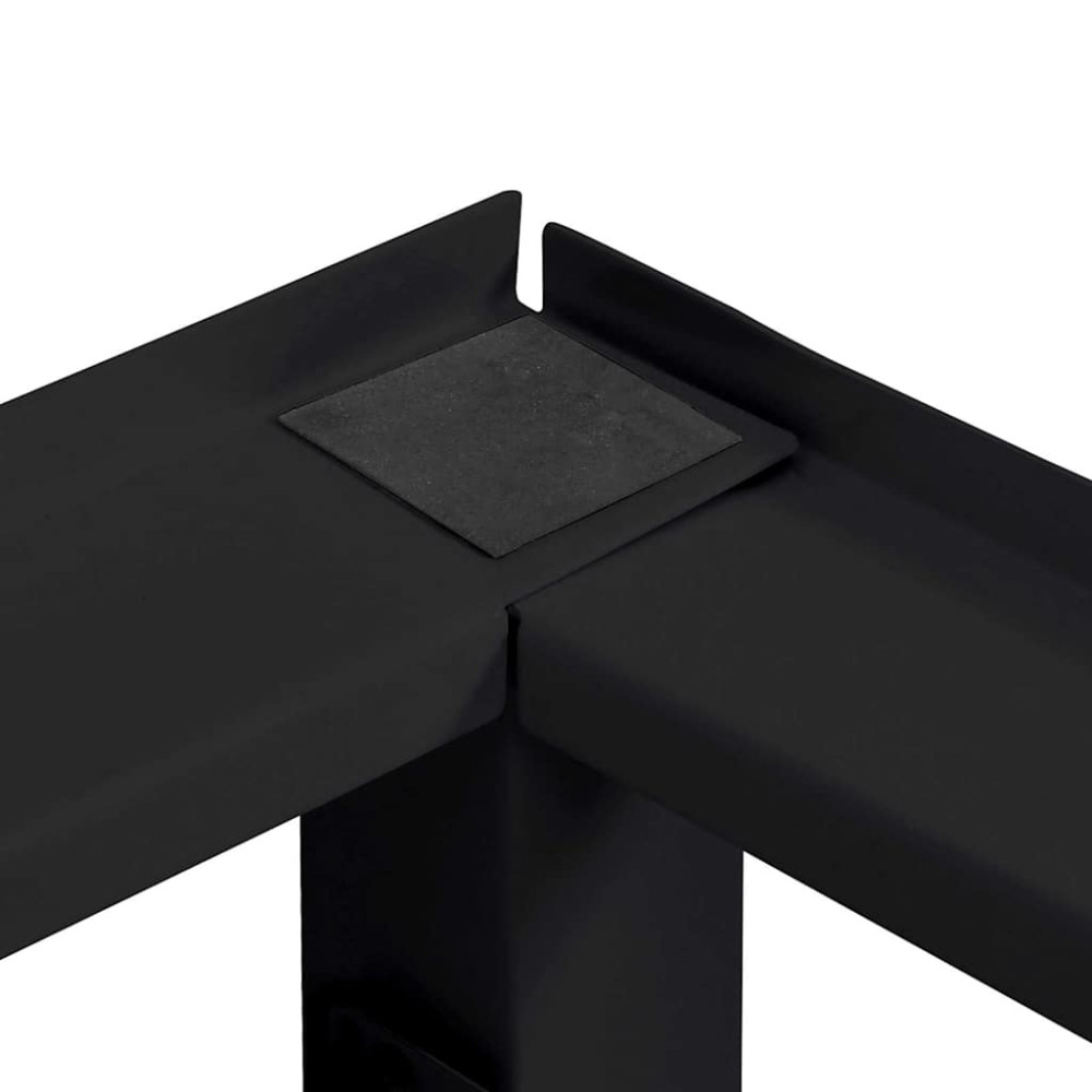 Produktbild för Tvättmaskin Pedestal 2 pcs Svart 124,5 x 61,5 x 32,5 cm Stål