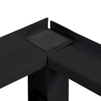 Produktbild för Tvättmaskin Pedestal 2 pcs Svart 124,5 x 61,5 x 32,5 cm Stål