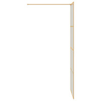 Produktbild för Walk-in Duschvägg Guld 80 x 195 cm härdat glas