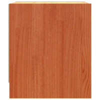 Produktbild för Sängbord med låda Vaxbrun 40 x 30.5 x 35.5 cm Furuträ