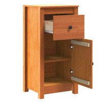 Produktbild för Sideboard 2 pcs Vaxbrun 39 x 34,5 x 80 cm Massiv furu