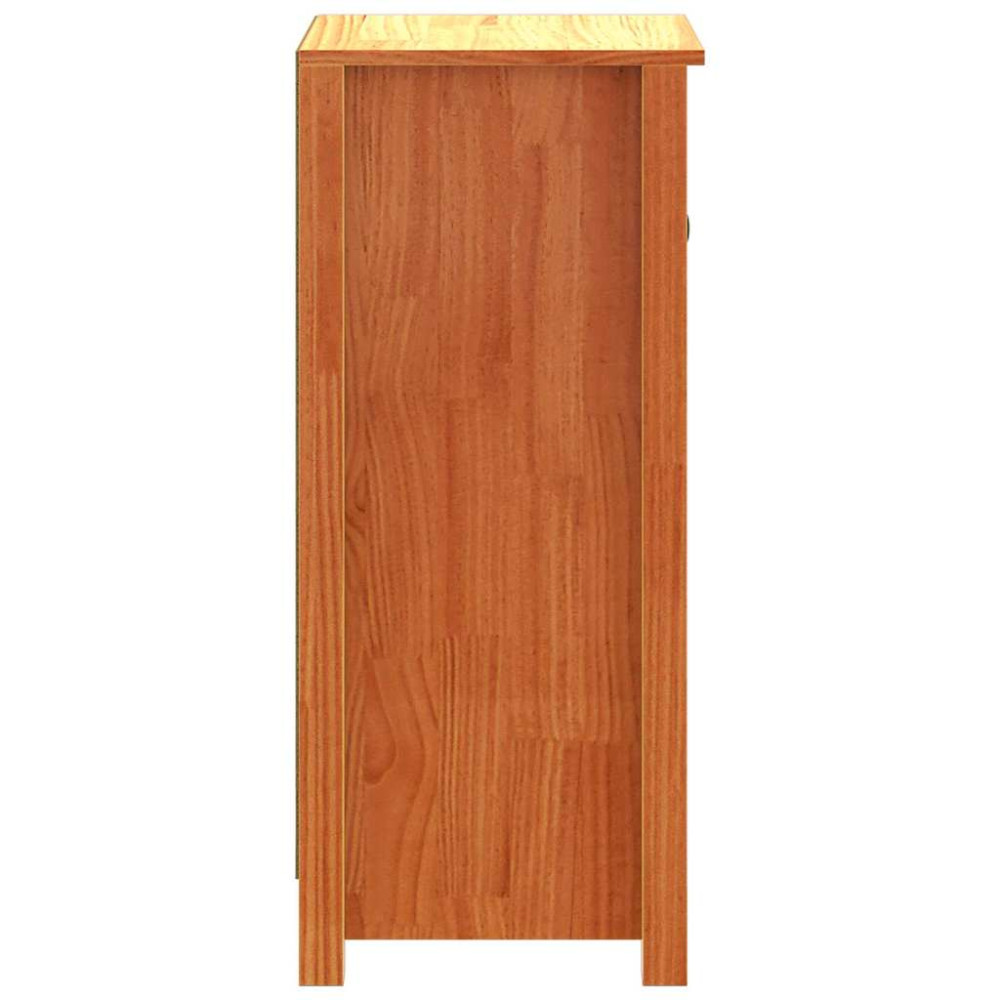 Produktbild för Sideboard 2 pcs Vaxbrun 39 x 34,5 x 80 cm Massiv furu