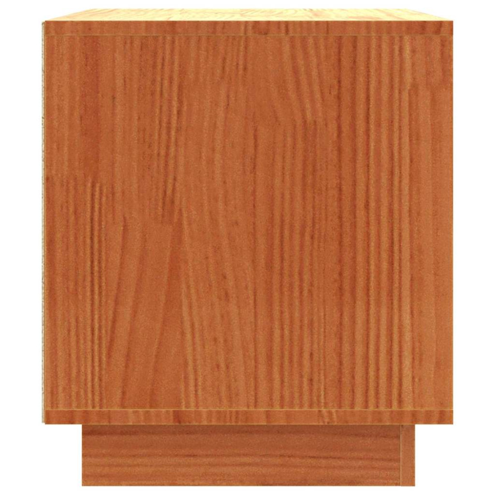 Produktbild för TV-skåp Vaxbrun 80 x 35 x 40,5 cm Massiv furu