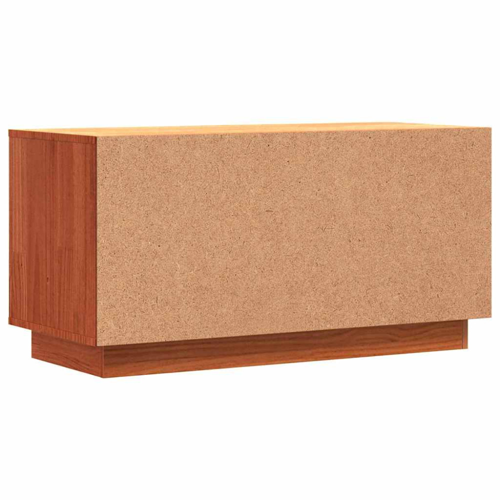 Produktbild för TV-skåp Vaxbrun 80 x 35 x 40,5 cm Massiv furu