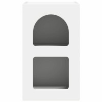 Produktbild för Sängbord 2 pcs Vit 29,5 x 33,5 x 50 cm Konstruerat trä