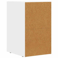 Produktbild för Sängbord 2 pcs Vit 29,5 x 33,5 x 50 cm Konstruerat trä