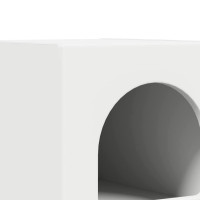 Produktbild för Sängbord 2 pcs Vit 29,5 x 33,5 x 50 cm Konstruerat trä