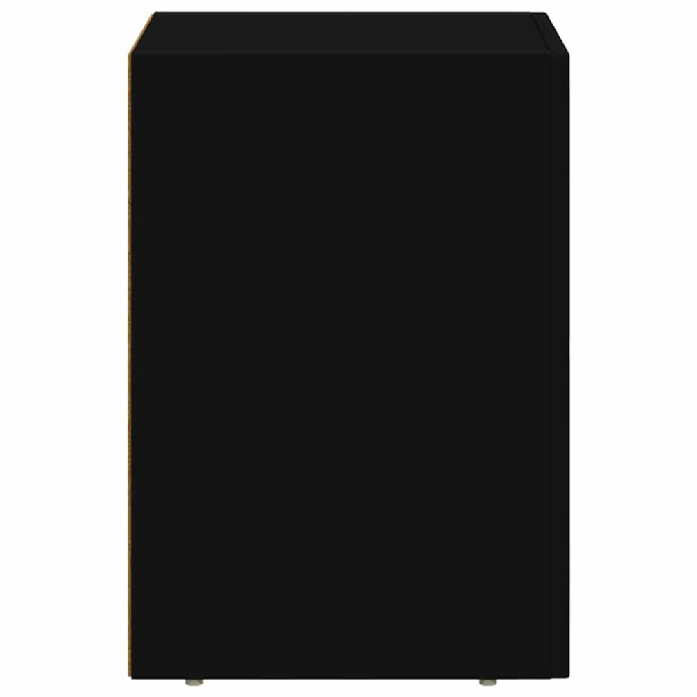 Produktbild för Sängbord Svart 29,5 x 33,5 x 50 cm Konstruerat trä