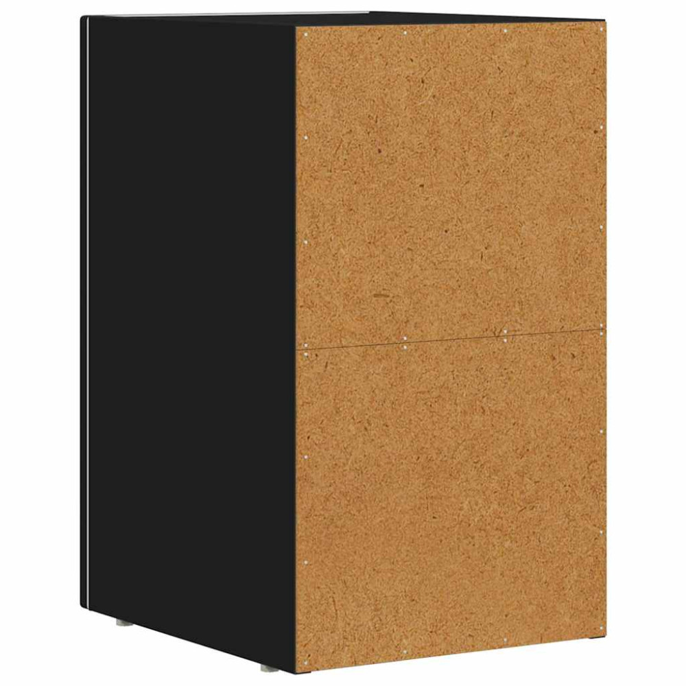 Produktbild för Sängbord Svart 29,5 x 33,5 x 50 cm Konstruerat trä