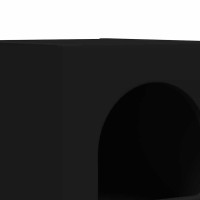 Produktbild för Sängbord Svart 29,5 x 33,5 x 50 cm Konstruerat trä