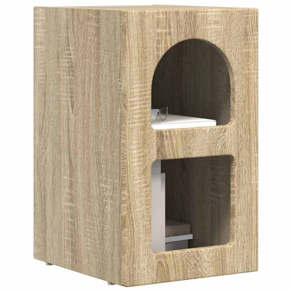 Produktbild för Sängbord Sonoma-ek 29,5 x 33,5 x 50 cm Konstruerat trä