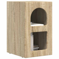 Produktbild för Sängbord Sonoma-ek 29,5 x 33,5 x 50 cm Konstruerat trä