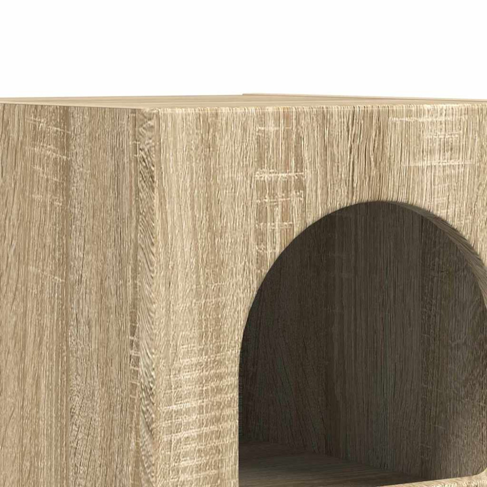 Produktbild för Sängbord Sonoma-ek 29,5 x 33,5 x 50 cm Konstruerat trä