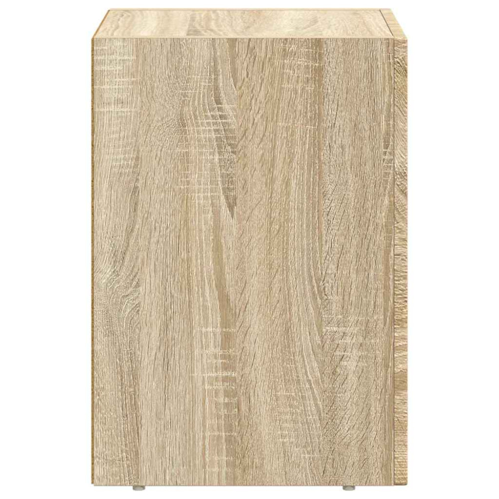 Produktbild för Sängbord 2 pcs Sonoma-ek 29,5 x 33,5 x 50 cm Konstruerat trä