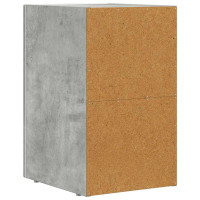 Produktbild för Sängbord ELST Betonggrå 29,5 x 33,5 x 50 cm Konstruerat trä