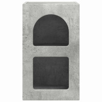 Produktbild för Sängbord 2 pcs Betonggrå 29,5 x 33,5 x 50 cm Konstruerat trä