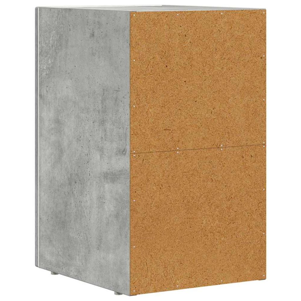 Produktbild för Sängbord 2 pcs Betonggrå 29,5 x 33,5 x 50 cm Konstruerat trä