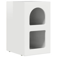 Produktbild för Sängbord 2 pcs Högblanka vita 29,5 x 33,5 x 50 cm