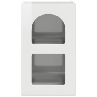 Produktbild för Sängbord 2 pcs Högblanka vita 29,5 x 33,5 x 50 cm