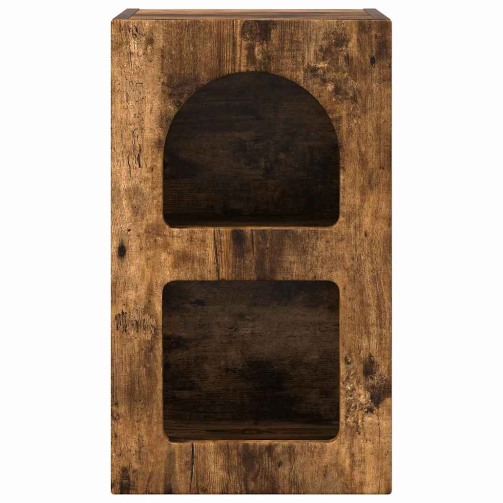 Produktbild för Sängbord ELST Rökt ek 29,5 x 33,5 x 50 cm Konstruerat trä
