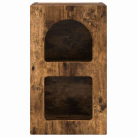Produktbild för Sängbord ELST Rökt ek 29,5 x 33,5 x 50 cm Konstruerat trä
