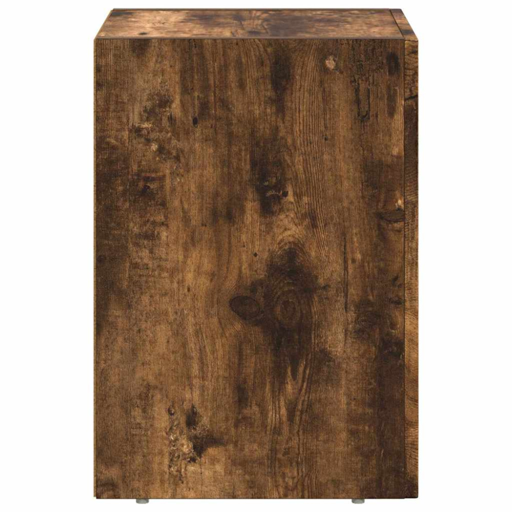Produktbild för Sängbord ELST Rökt ek 29,5 x 33,5 x 50 cm Konstruerat trä