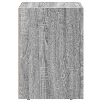 Produktbild för Sängbord ELST Grå Sonoma 29,5 x 33,5 x 50 cm Konstruerat trä