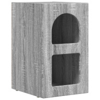 Produktbild för Sängbord ELST 2 st Grå Sonoma 29,5 x 33,5 x 50 cm
