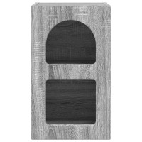 Produktbild för Sängbord ELST 2 st Grå Sonoma 29,5 x 33,5 x 50 cm