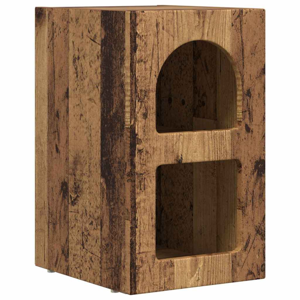 Produktbild för Sängbord Gammalt trä 29,5 x 33,5 x 50 cm Konstruerat trä