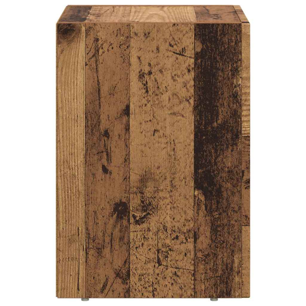 Produktbild för Sängbord Gammalt trä 29,5 x 33,5 x 50 cm Konstruerat trä