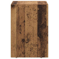 Produktbild för Sängbord Gammalt trä 29,5 x 33,5 x 50 cm Konstruerat trä