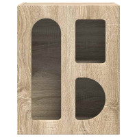 Produktbild för Sängbord ELST 2 st Sonoma-ek 40 x 35 x 50 cm Konstruerat trä