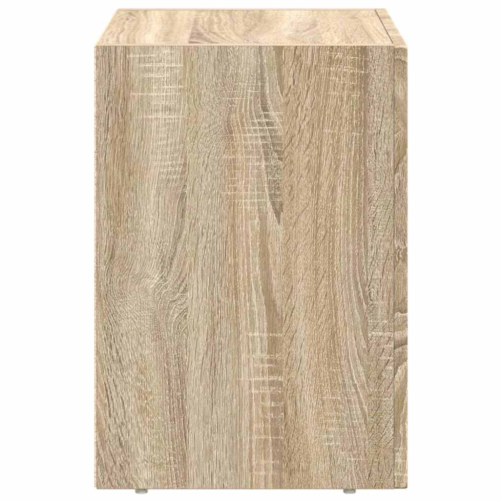 Produktbild för Sängbord ELST 2 st Sonoma-ek 40 x 35 x 50 cm Konstruerat trä