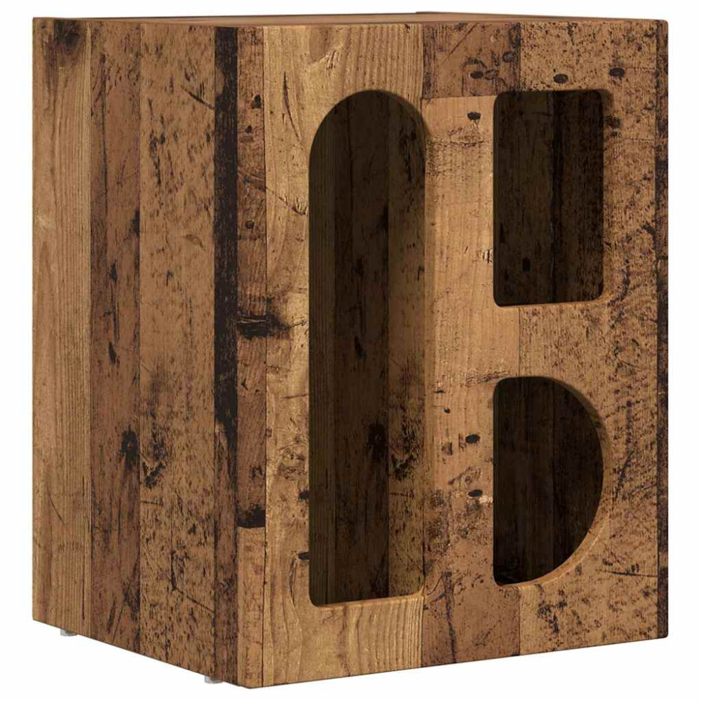 Produktbild för Sängbord Gammalt trä 40 x 35 x 50 cm Konstruerat trä