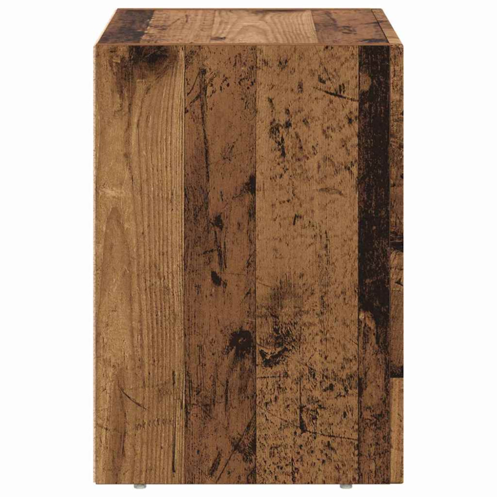 Produktbild för Sängbord Gammalt trä 40 x 35 x 50 cm Konstruerat trä